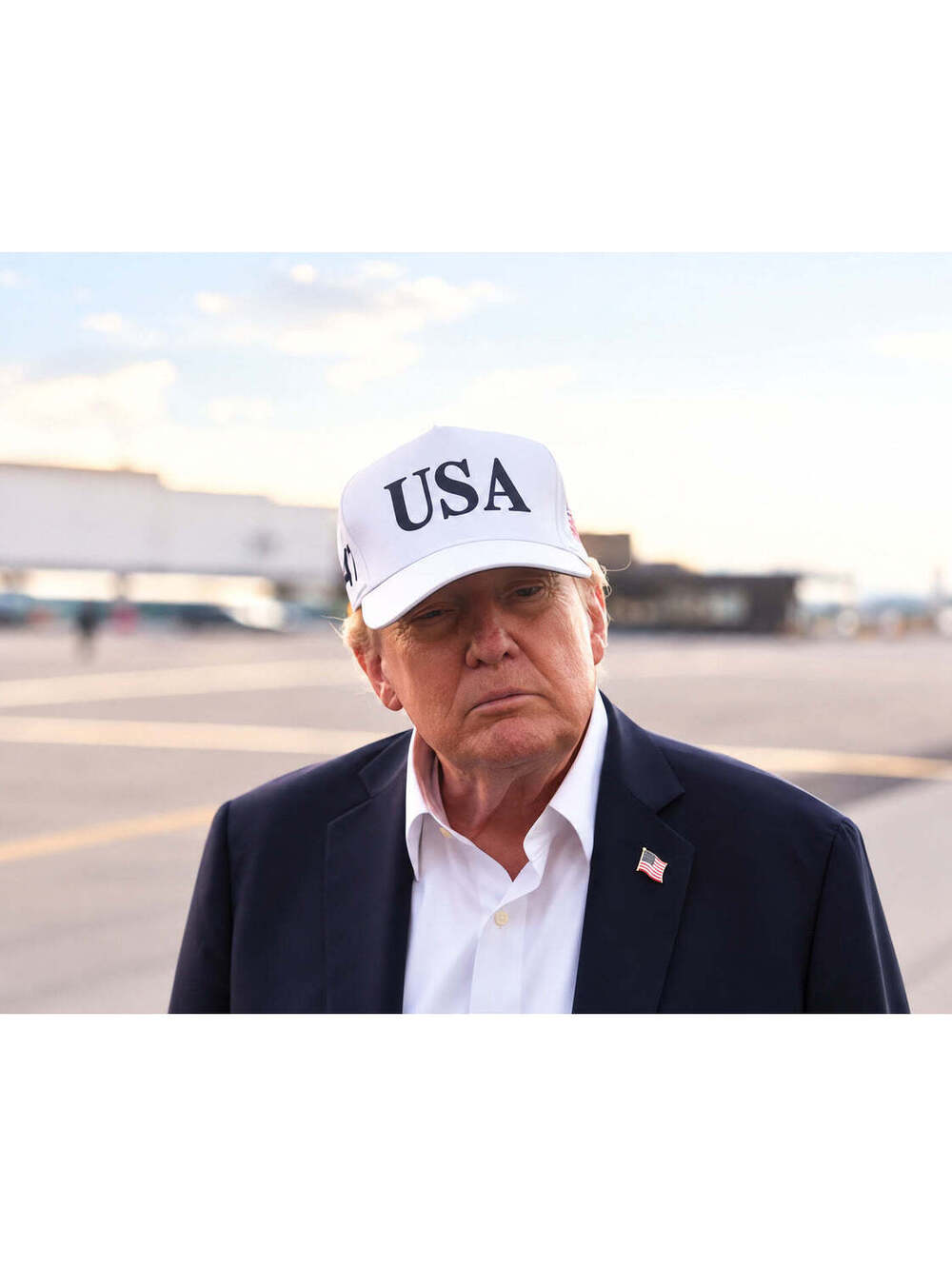 3562 Donald Trump USA Cap Portrait 8x10 Landscape Print